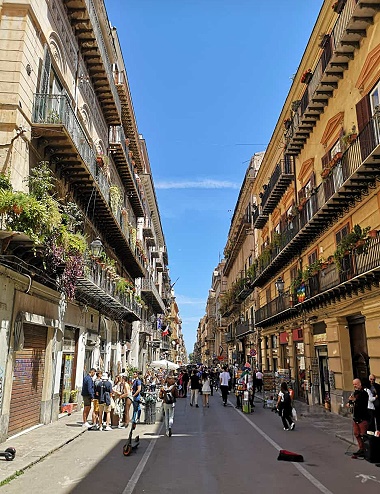 Palermo - Via Vittorio Emanuele - Urlaub im Ferienhaus auf Sizilien