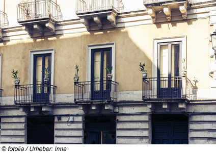 Typische Gebäude in Catania, Sizilien